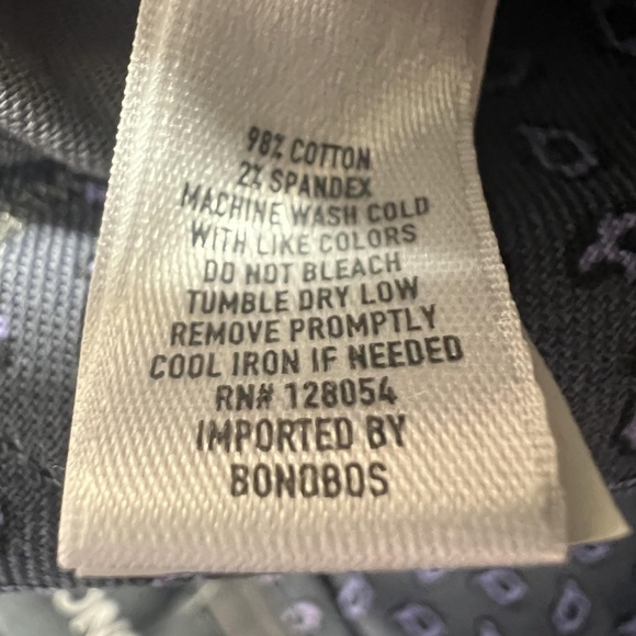 Bonobos Pants Mens 34x30 Gray Tailored Stretch Chino Straight Leg Flat Front - Picture 10 of 11